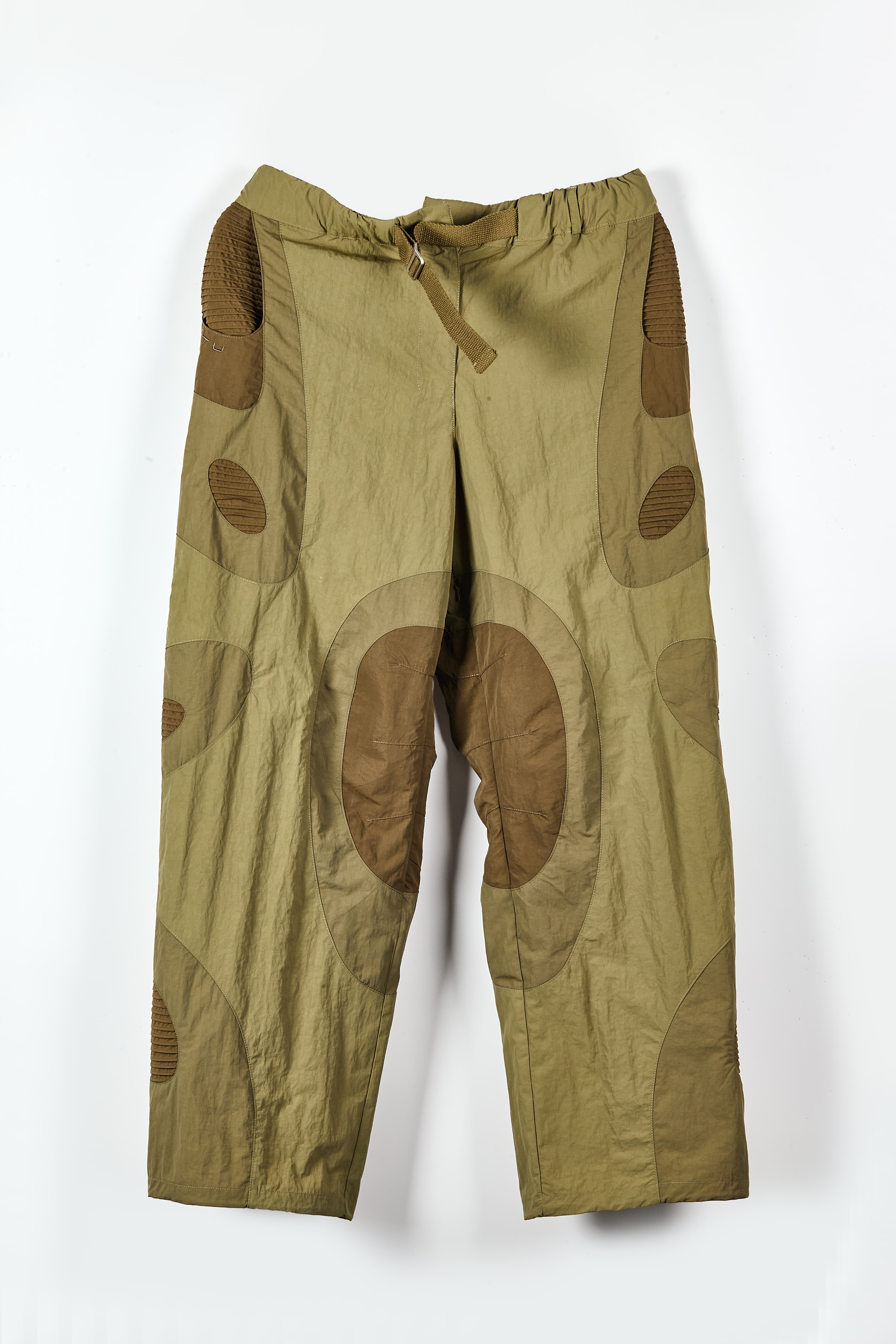 Techwear Patchwork Trek Pants - Loose Fit Nylon Outdoor Trousers